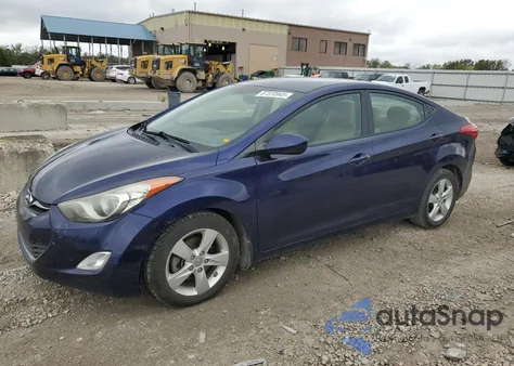 2013 Hyundai Elantra Gls from USA, damaged, VIN 5NPDH4AE6DH424254